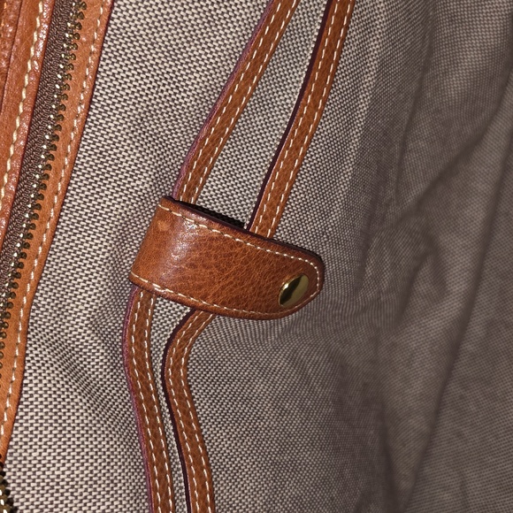 Dooney & Bourke Florentine Vacchetta Leather Double Pockets Tote - Picture 10 of 16